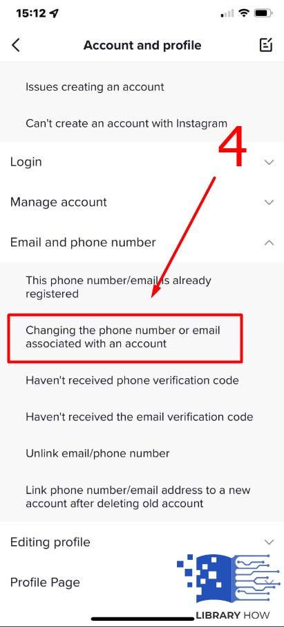 Changing the Phone Number or Email Associated with an Account - Step 4