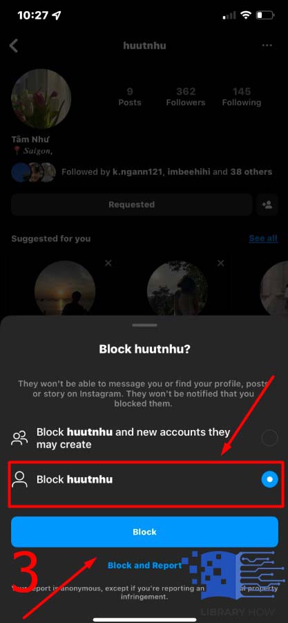 Block Other Users - Step 3