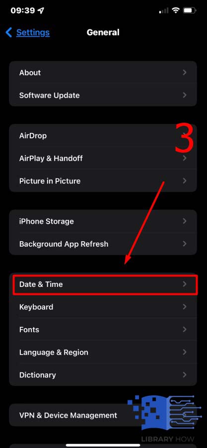 Configure iPhone's Date and Time on Instagram - Step 3