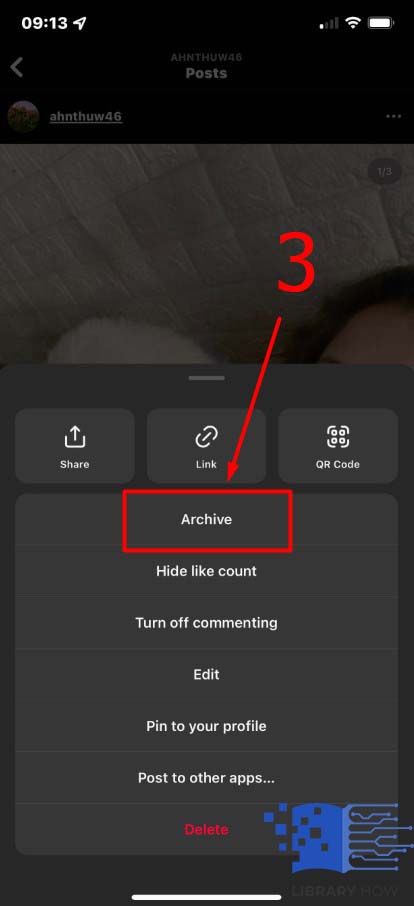 How Can You Archive a Post on Instagram - Step 3