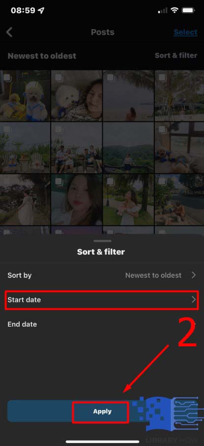 How to Sort or Filter the Liked Posts on Instagram - Step 2