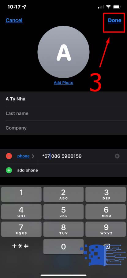 Masking Your Caller ID for Specific Contact - Step 3
