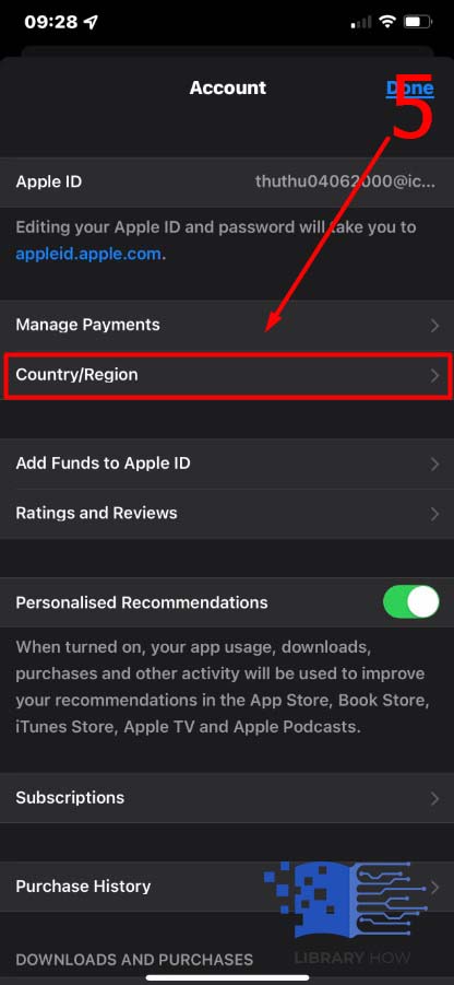 Select a specific country or region - Step 5