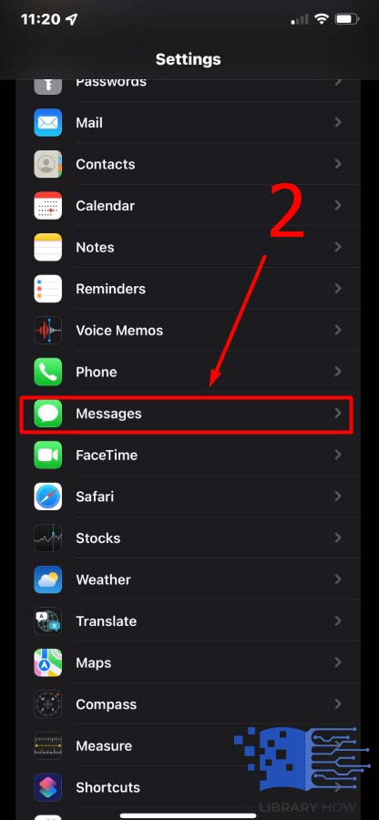 Tap on Messages on Iphone - Step 2