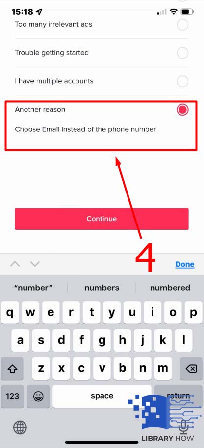 Allow Permissions - Enter details - Choose Email instead of the phone number - Step 4