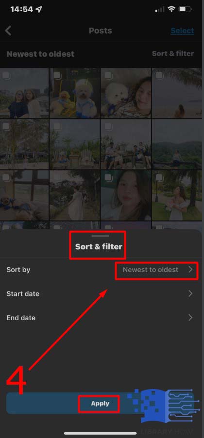 How to Sort Instagram Posts by Order - Step 4