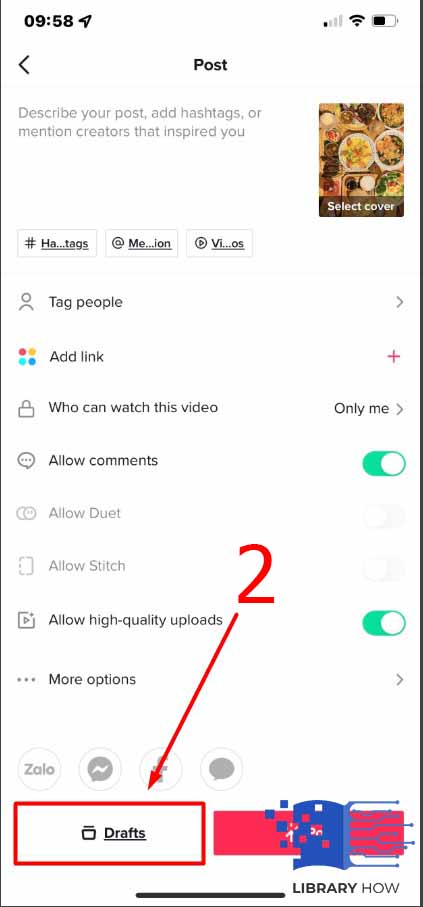 Restore Deleted TikTok Drafts from the Camera Roll - Step 2